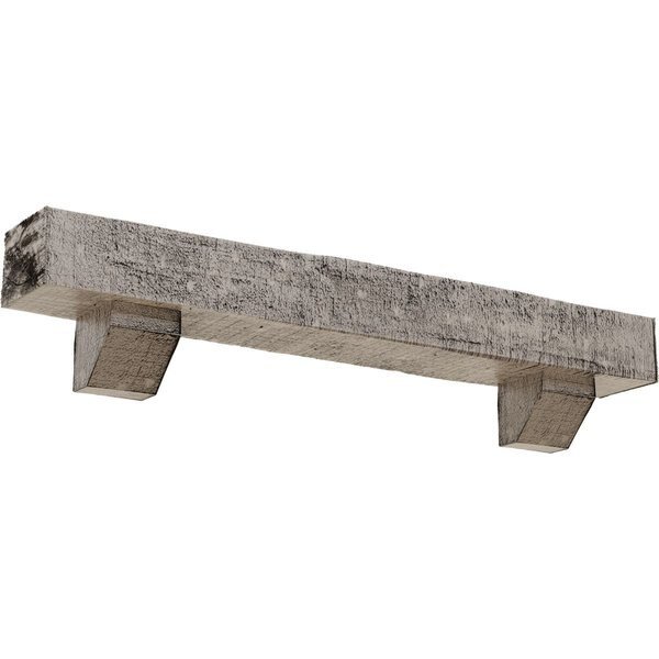 Kit w/ Ashford Corbels, Burnished Pine, 6